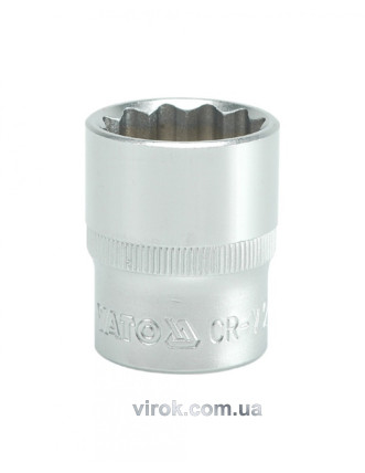 Головка торцева дванадцятигранна YATO 1/2" М23 х 38 мм