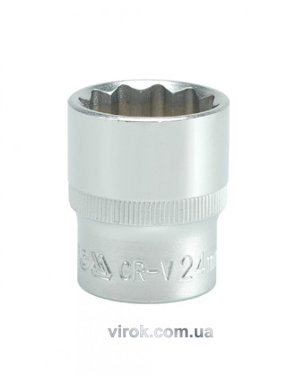 Головка торцева дванадцятигранна YATO 1/2" М24 х 38 мм
