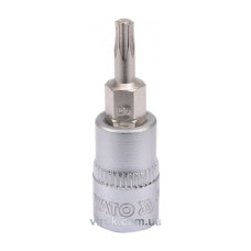 Головка торцева з насадкою викрутковою TORX YATO 1/4" Т15 х 37 мм