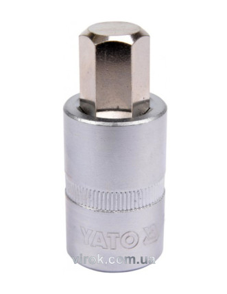 Головка торцева з насадкою викрутковою HEX YATO 1/2" H14 x 55 мм