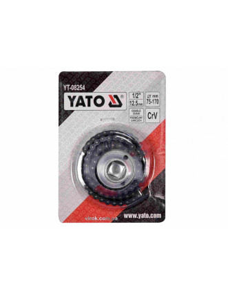 Ключ до оливного фільтру ланцюговий YATO 1/2" 75-170 мм Cr-V