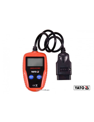 Тестер діагностичний OBD2 автомобіля YATO з LCD-дисплеєм