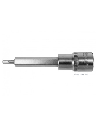 Головка торцева з насадкою викрутковою HEX YATO 1/2" H4 x 100 мм