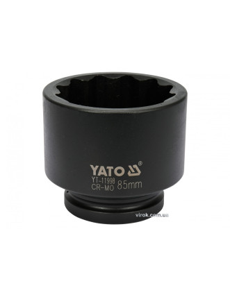 Головка торцева ударна дванадцятигранна YATO 1" М85 х 102 мм