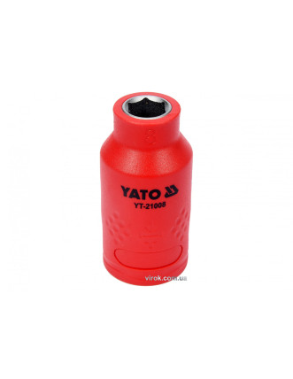Головка торцева шестигранна діелектрична YATO 3/8" М8 х 45/28 мм VDE до 1000 В