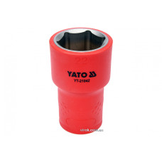 Головка торцева шестигранна діелектрична YATO 1/2" М22 х 55/38 мм VDE до 1000 В