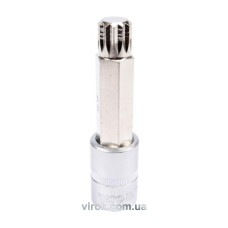 Головка торцева з насадкою викрутковою SPLINE YATO 1/2" M17 х 100 мм