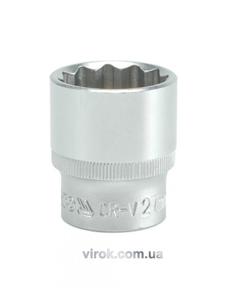 Головка торцева дванадцятигранна YATO 1/2" М27 х 42 мм