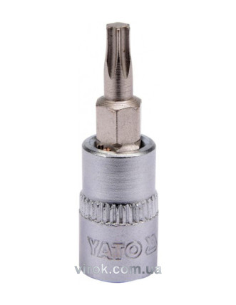 Головка торцева з насадкою викрутковою TORX YATO 1/4" Т20 х 37 мм