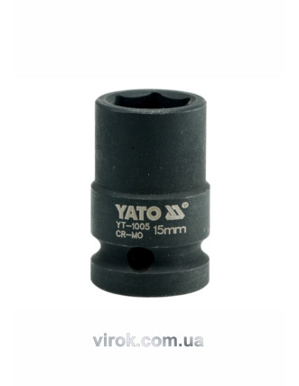 Головка торцева ударна шестигранна YATO 1/2" М15 х 39 мм