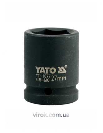 Головка торцева ударна шестигранна YATO 3/4" М27 х 53 мм