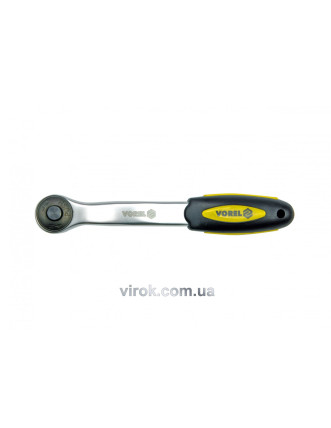 Тріщатка 1/2" з вигнутою ручкою VOREL 260 мм 72 зубці