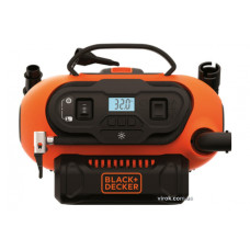 Компресор портативний Black+Decker від 3 джерел живлення - 12/18/230 В 11 бар