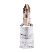 Головка торцева з насадкою викрутковою POZIDRIV YATO 1/4" PZ2 х 37 мм