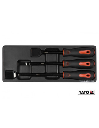 Набір скребків сталевих YATO 25 x 220 мм 10 x 270 мм 25 x 310 мм 3 шт