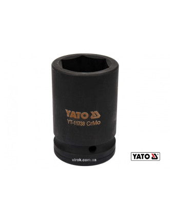 Головка торцева ударна шестигранна YATO 1" М36 x 80 мм Cr-Mo