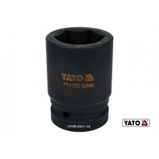 Головка торцева ударна шестигранна YATO 1" М38 x 80 мм Cr-Mo