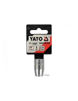 Перехідник для насадок викруткових YATO 3/8" - М8 мм 30 мм [Блістер]