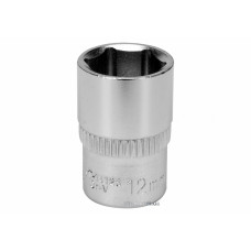 Головка торцева шестигранна YATO 1/4" М12 CrV [Блістер]