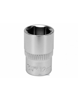 Головка торцева шестигранна YATO 1/4" М12 CrV [Блістер]