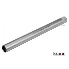 Головка торцева дванадцятигранна до свічок двигунів YATO 3/8" M16 x 250 мм Cr-V