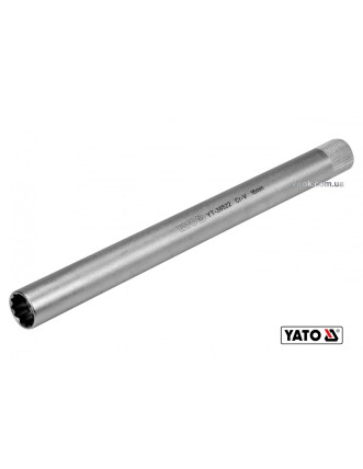 Головка торцева дванадцятигранна до свічок двигунів YATO 3/8" M16 x 250 мм Cr-V