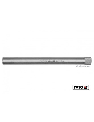 Головка торцева дванадцятигранна до свічок двигунів YATO 3/8" M16 x 250 мм Cr-V