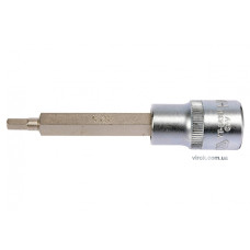 Головка торцева з насадкою викрутковою HEX YATO 1/2" H5 x 100 мм