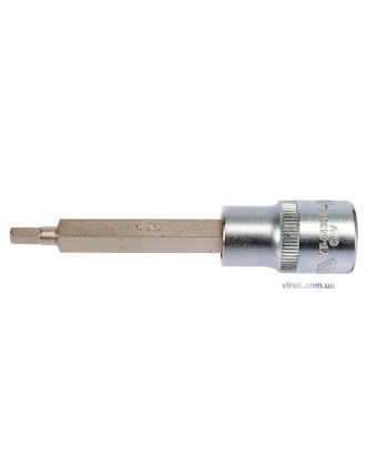Головка торцева з насадкою викрутковою HEX YATO 1/2" H5 x 100 мм