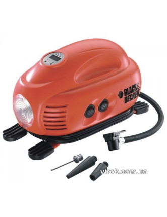 Компресор автомобільний акумуляторний Black+Decker 12 В 8.3 бар