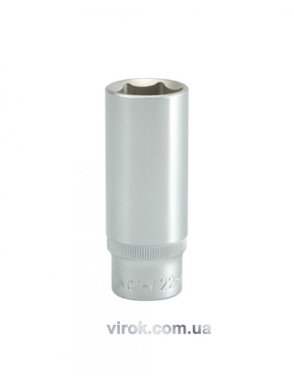 Головка торцева шестигранна довга YATO 1/2" М22 х 76 мм