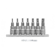 Набір головок торцевих з насадками TORX для TOYOTA і VW YATO 1/4" TS10-TS40 7 шт