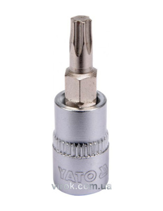 Головка торцева з насадкою викрутковою TORX YATO 1/4" Т25 х 37 мм