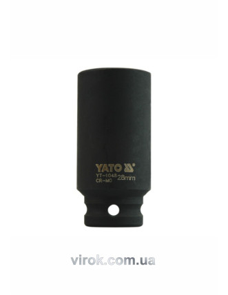 Головка торцева ударна шестигранна YATO 1/2" М28 х 78 мм