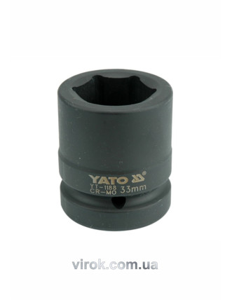 Головка торцева ударна шестигранна YATO 1" М33 х 61 мм
