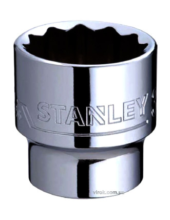 Головка торцева дванадцятигранна STANLEY 3/8" М19 мм