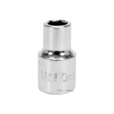 Головка торцева шестигранна STHOR 1/2" М10 з вуглецевої сталі [Блістер]