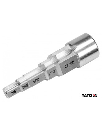 Ключ ступеневий YATO 1/2" до головок 3/8" 29/68" 1/2" 21/32" 27/32" Cr-V