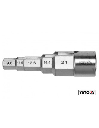 Ключ ступеневий YATO 1/2" до головок 3/8" 29/68" 1/2" 21/32" 27/32" Cr-V
