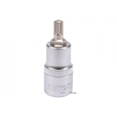 Головка торцева з насадкою викрутковою SPLINE YATO 1/2" М8 х 55 мм