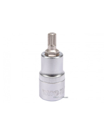 Головка торцева з насадкою викрутковою SPLINE YATO 1/2" М8 х 55 мм