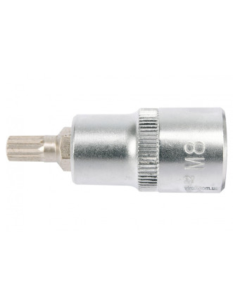 Головка торцева з насадкою викрутковою SPLINE YATO 1/2" М8 х 55 мм