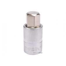 Головка торцева з викрутковою насадкою HEX YATO 1/2" H17 x 55 мм