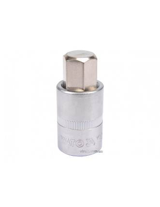 Головка торцева з викрутковою насадкою HEX YATO 1/2" H17 x 55 мм