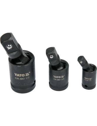 Кардани ударні YATO  1/2" 3/8" 1/4" 3 шт.
