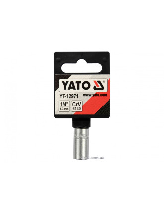 Перехідник для насадок викруткових YATO 1/4" - HEX-1/4" [Блістер]