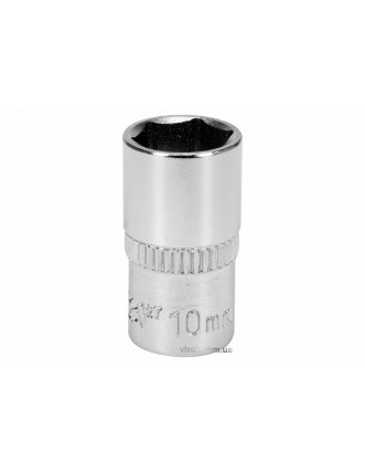 Головка торцева шестигранна YATO 1/4" М10 CrV [Блістер]