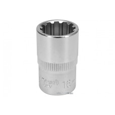Головка торцева Spline YATO 1/2" M16 x 38 мм CrV [Блістер]