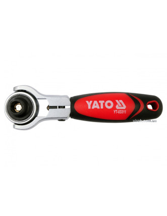 Тріщатка 1/4" з обертовою головкою YATO 115 мм 72 зубці