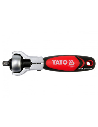Тріщатка 1/4" з обертовою головкою YATO 115 мм 72 зубці